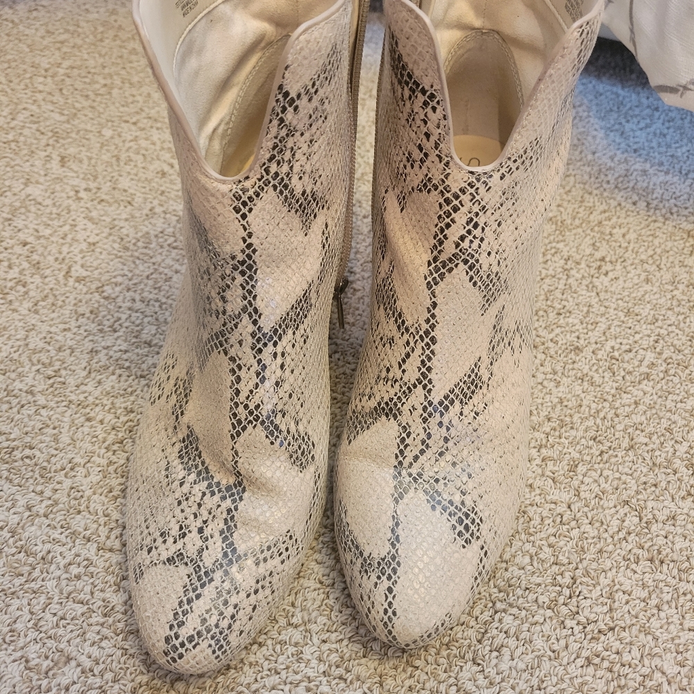 Sole Society Snakeskin Booties